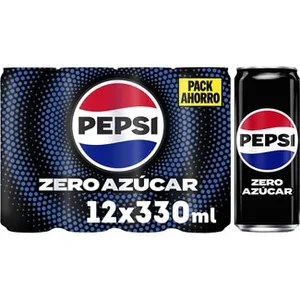 Refresco de Cola sin Azúcar Pack 12  Pepsi Zero 33 CL