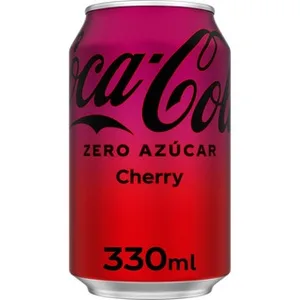 Refresco de Cola sin Azúcar Cherry Sabor Cereza  Coca-cola Zero 33 CL