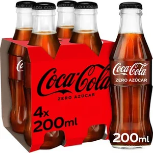 Azúcar Zero Cafeína Refresco de Cola Mini Pack 10  Coca-cola Zero 20 CL