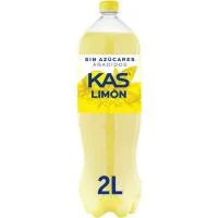 Refresco de Limón sin Azúcar Añadido Kas, Botella 2 Litros