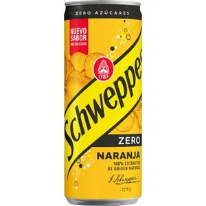 Refresco de Naranja con Gas 100% Aromas Naturales Schweppes Zero