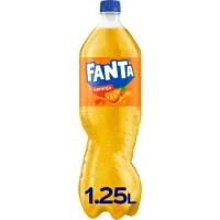Refresco de Naranja con Gas Fanta, Botella 1,25 Litros