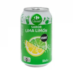 Refresco Sabor Lima- Limón Zero Carrefour Classic' Lata 33 Cl.