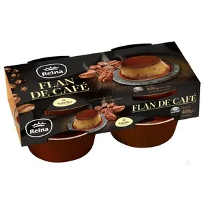 Reina Flan de Café Salzillo, Elaborado sin Gluen Reina 4 X 100 G. 400 G