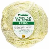 Repollo Rizado Eroski, Pieza al Peso Aprox. 1.5 Kg