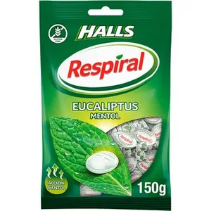 Caramelos Eucaliptus Mentol Respiral Halls 0.15 KG
