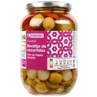 Revoltijo de Encurtidos Picante Eroski, Frasco 500 G