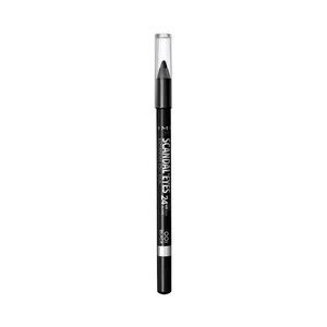 Rimmel Scandal Eyes 24 H Tono 001 Negro Lápiz de Ojos Kohl Kajak con Fórmula Cremosa y Resistente al Agua.