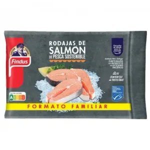 Rodajas de Salmón con Piel Congeladas Findus 500 G.