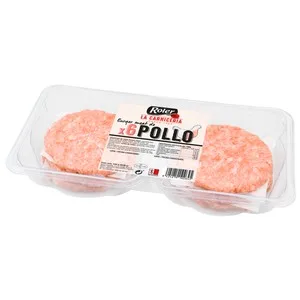 Roler Burger Meat de Pollo Elaboradas sin Gluten 6 X 90 G. 540 G