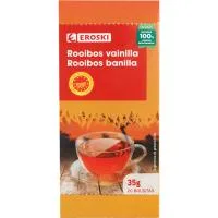 Rooibos Vainilla Eroski, Caja 20 Uds
