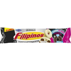 Roscos de Galleta con Chocolate Blanco  Artiach Filipinos 128 G