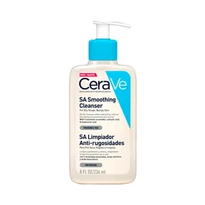 Cerave Sa Limpiador Anti-rugosidades sin Perfume, para Pieles Secas, Rugosas e Irregulares 236 Ml.