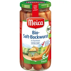Salchicas Ecológicas Saft Bockwurst 6 Unidades  Meica 180 G