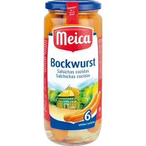 Salchichas Bockwurst 6 Piezas  Meica 250 G