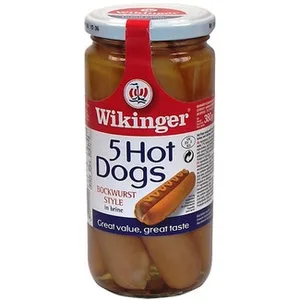 Salchichas Bockwurst Hot Dogs 5 Unidades  Wikinger 250 G