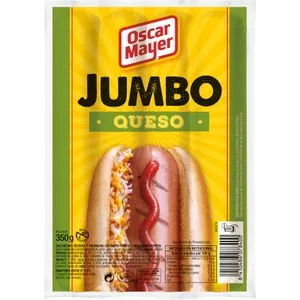 Salchichas con Queso Jumbo 350 Gr