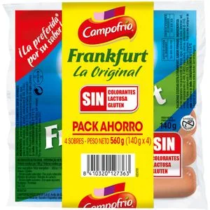 Salchichas Frankfurt 4 Unidades 4 X 140 Gr