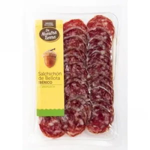 Salchichón Ibérico de Bellota Cular 50% Raza Ibérica en Lonchas de Nuestra Tierra 100 G