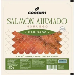 Salmón Ahumado Noruego Marinado 80 Gr