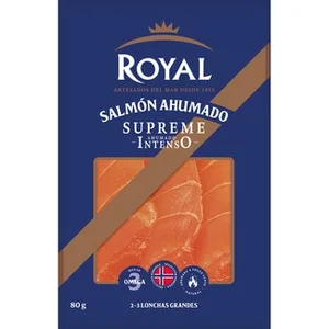 Salmón Ahumado Noruego Supreme Intenso en Lonchas Grandes Royal