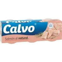 Salmón al Natural Calvo, Pack 3x50 G