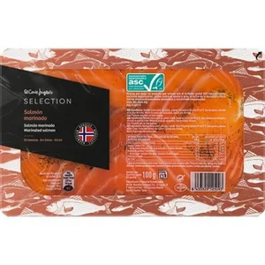 Salmón Marinado Noruego en Lonchas el Corte Ingles Selection