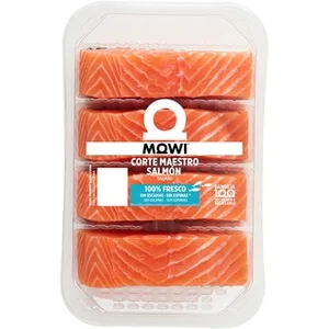 Salmón Noruego Corte Maestro Descamado y sin Espinas 4 Unidades Mowi