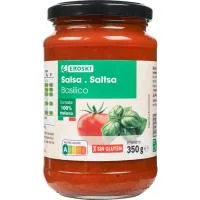 Salsa Basilico Eroski, Frasco 350 G