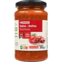 Salsa Boloñesa Eroski, Frasco 350 G