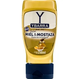 Ybarra Salsa con Miel y Mostaza Bote 250 Ml