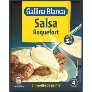 Salsa Roquefort sin Aceite de Palma  Gallina Blanca 23 G
