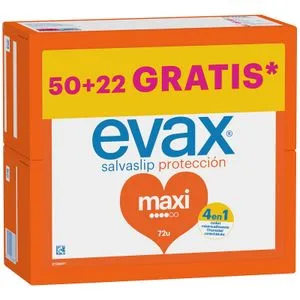 Salvaslip Maxi +22 Gratis 72 u