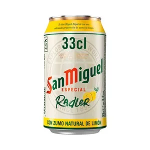 SAN Miguel Radler Cerveza con Zumo de Limón Lata 33 Cl. 330 ML