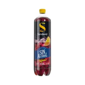 Sandevid Tinto de Verano con Limón, sin Alcohol y sin Conservantes ni Colorantes Sandevid Botella de 1,5 L. 1500 ML