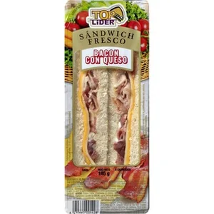 Sandwich de Bacon y Queso  Toplider 180 G