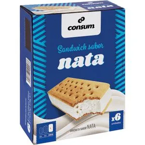 Sándwich de Nata Pack de 6 Unidades 318 Gr