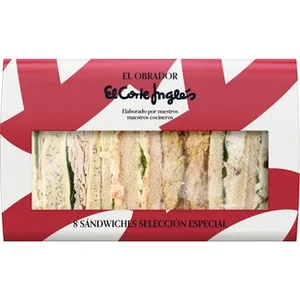 Sandwiches Selección Especial 8 Unidades  el Obrador el Corte Ingles 760 G