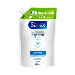 Sanex Cuidado Experto Recambio de Gel de Ducha o Baño Probiótico, para Todo Tipo de Pieles 950 Ml.