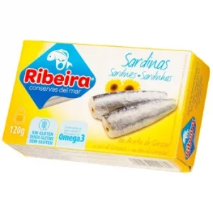 Sardinas en Aceite de Girasol Ribeira, Lata 120 G