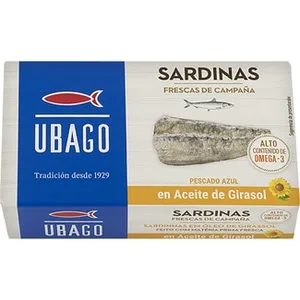 Sardinas en Aceite de Girasol Ubago