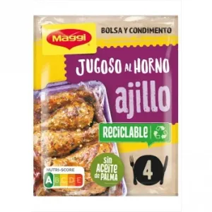 Sazonador para Pollo Sabor Ajillo con Toque de Perejil Jugoso al Horno Maggi 36 G.