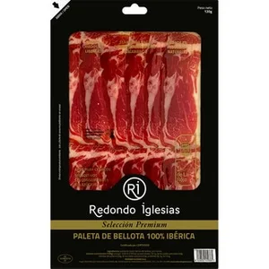 Selección Premium Paleta de Bellota 100% Ibérica en Lonchas sin Gluten sin Lactosa Redondo Iglesias 120 G
