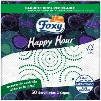 Servilleta Happy Hour Foxy, Paquete 50 Uds