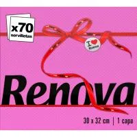 Servilleta Surtida 1 Capa Renova, Paquete 70 Uds