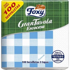 Servilletas de Papel Gran Tavola Colores Surtidos 2 Capas 33x33 Cm Foxy
