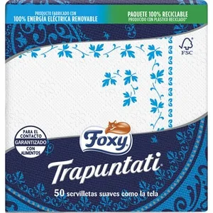 Servilletas Trapuntati 2 Capas 38x38 Cm Foxy