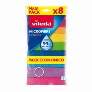 Set de 8 Bayetas Multiusos de Microfibra Vileda Colors