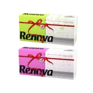 Set de  Servilletas  1 Capa de Celulosa Renova Red Label 140pz - Color y Decoradas