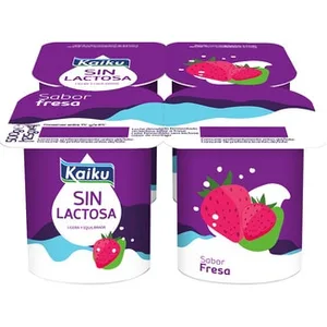 Sin Lactosa Sabor Fresa Pack 4 Kaiku